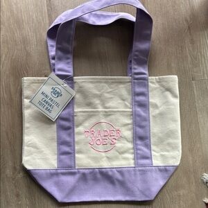 Trader Joe’s Purple Pastel Mini Tote NWT
